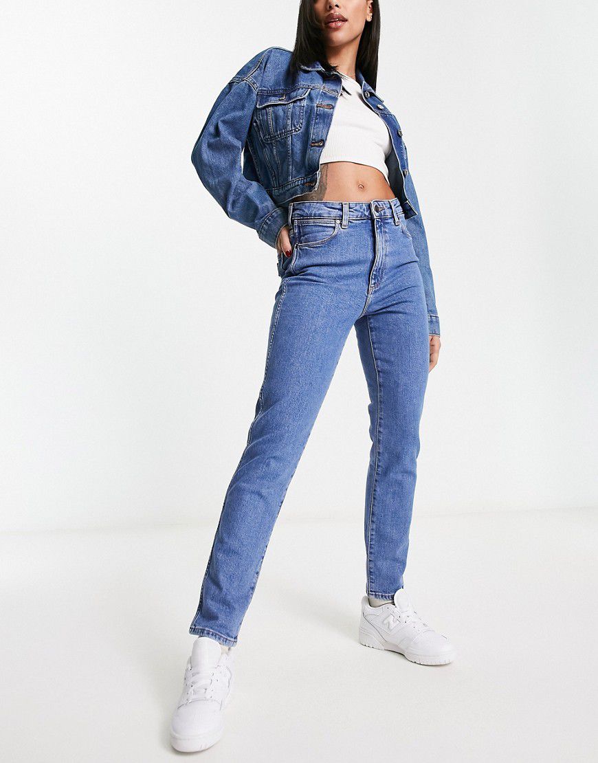 Jeans skinny a vita alta in lavaggio medio - Wrangler - Modalova