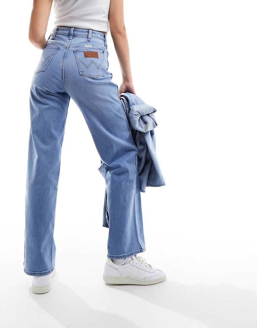 Mom jeans comodi azzurri - Wrangler - Modalova