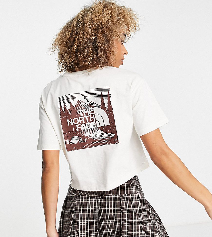 Redbox Celebration - T-shirt corta crema con stampa sul retro - In esclusiva per ASOS - The North Face - Modalova