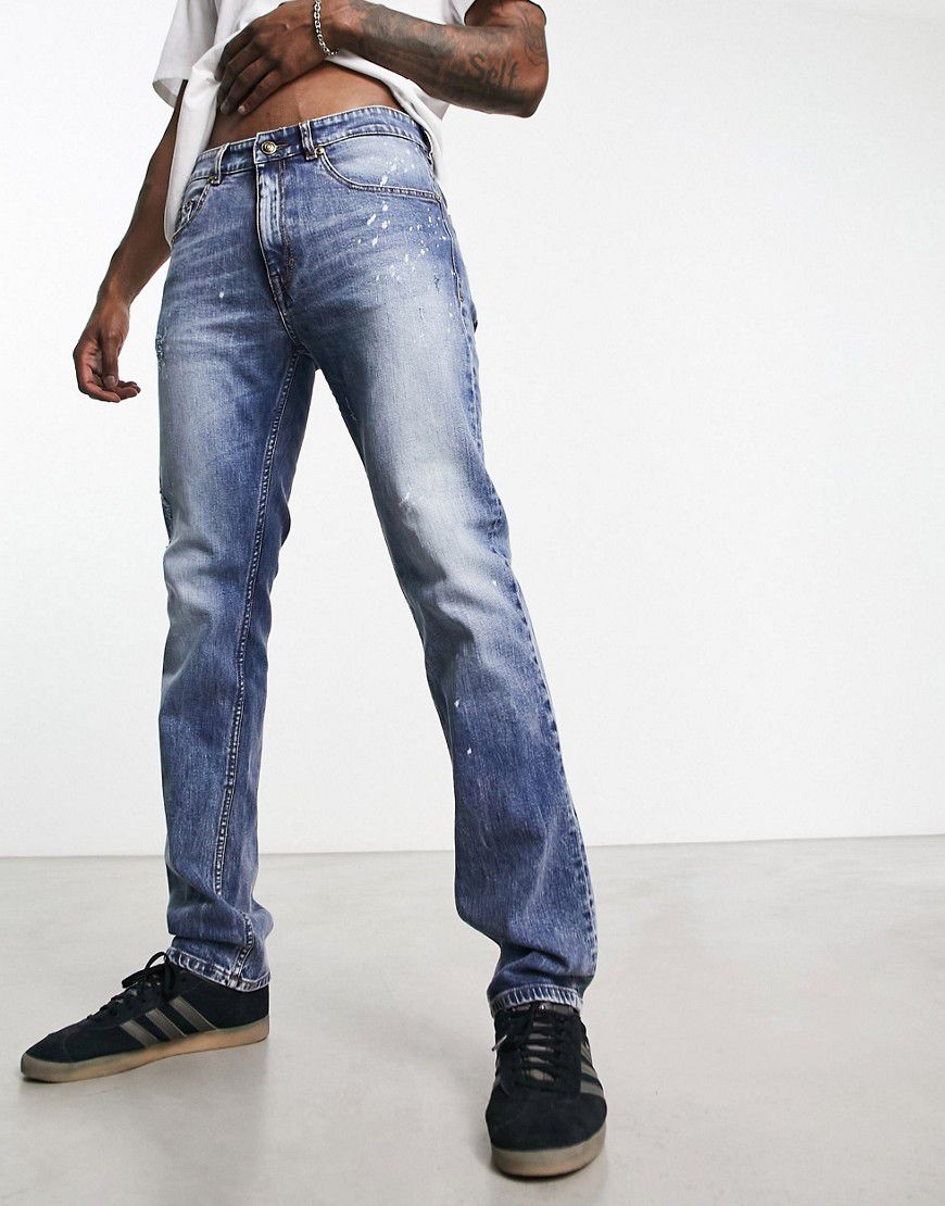 Jeans slim invecchiati - Versace Jeans Couture - Modalova