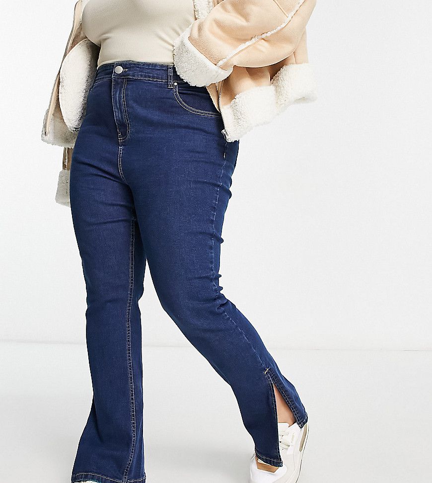 Jeans dritti con spacco sul fondo medio - Yours - Modalova