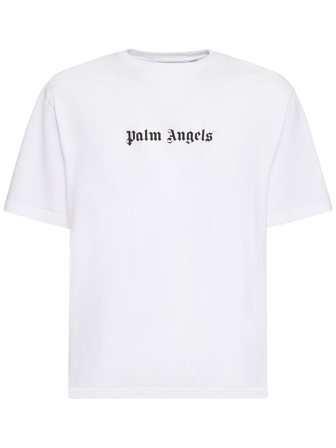 Camicia Slim Fit In Cotone Con Logo - PALM ANGELS - Modalova