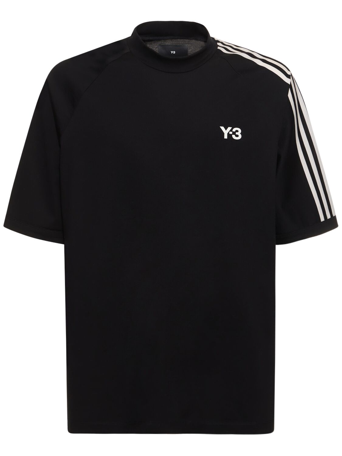 T-shirt 3-stripe In Cotone Con Logo - Y-3 - Modalova