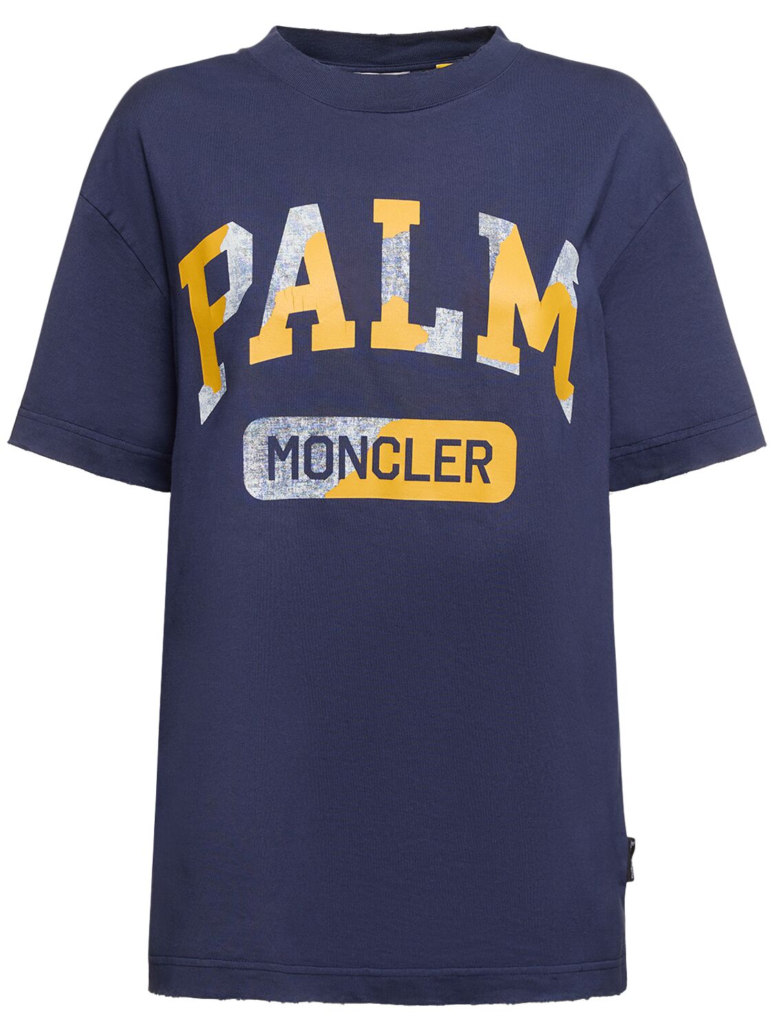 T-shirt Moncler X Palm Angels In Cotone - MONCLER GENIUS - Modalova