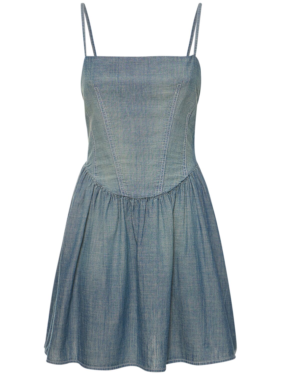 Re/done & Pam Chambray Mini Dress - RE/DONE - Modalova