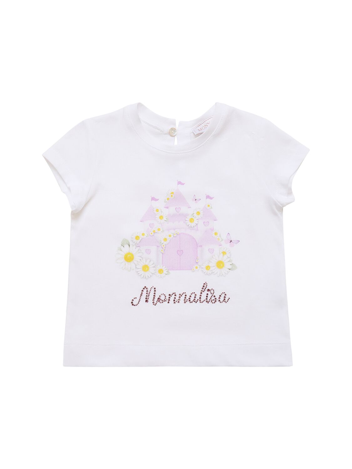 T-shirt In Jersey Di Cotone Con Stampa - MONNALISA - Modalova