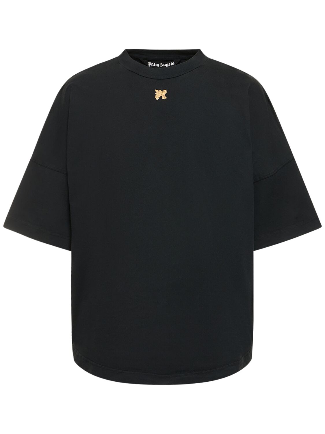 T-shirt Foggy In Cotone Con Logo - PALM ANGELS - Modalova