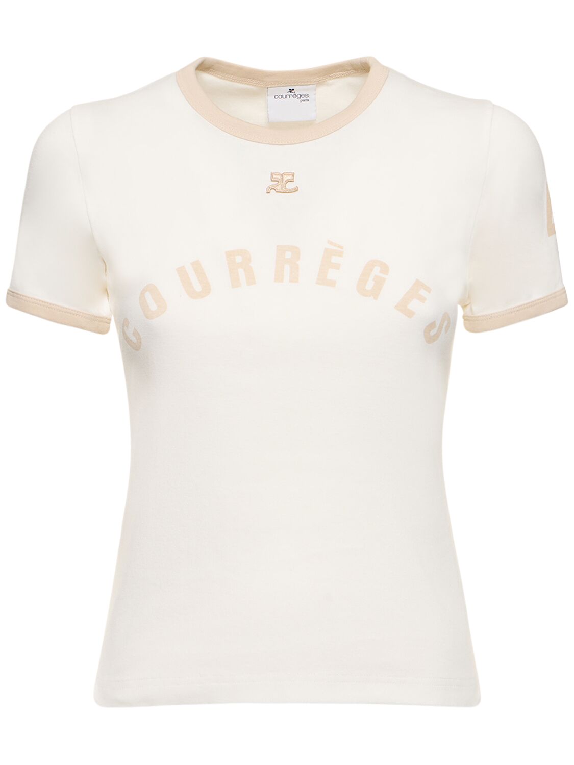 T-shirt In Cotone Con Stampa - COURREGES - Modalova