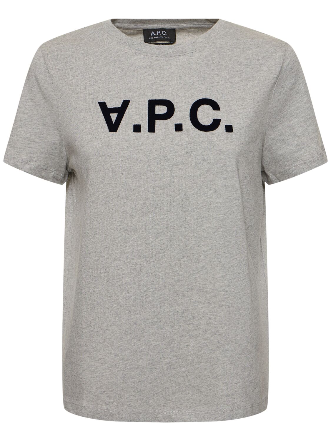 T-shirt In Jersey Di Cotone Con Logo - A.P.C. - Modalova