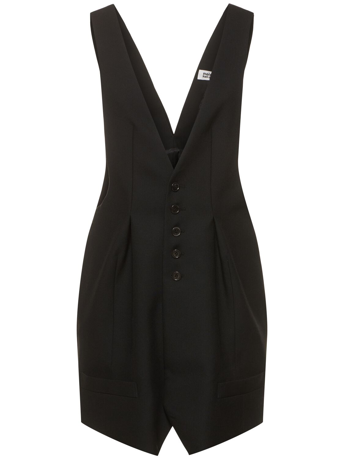 Oxford Wool Vest Mini Dress - NOIR KEI NINOMIYA - Modalova