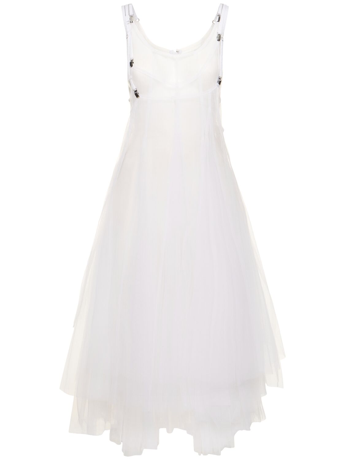 Nylon Tulle & Cotton Mini Dress - NOIR KEI NINOMIYA - Modalova