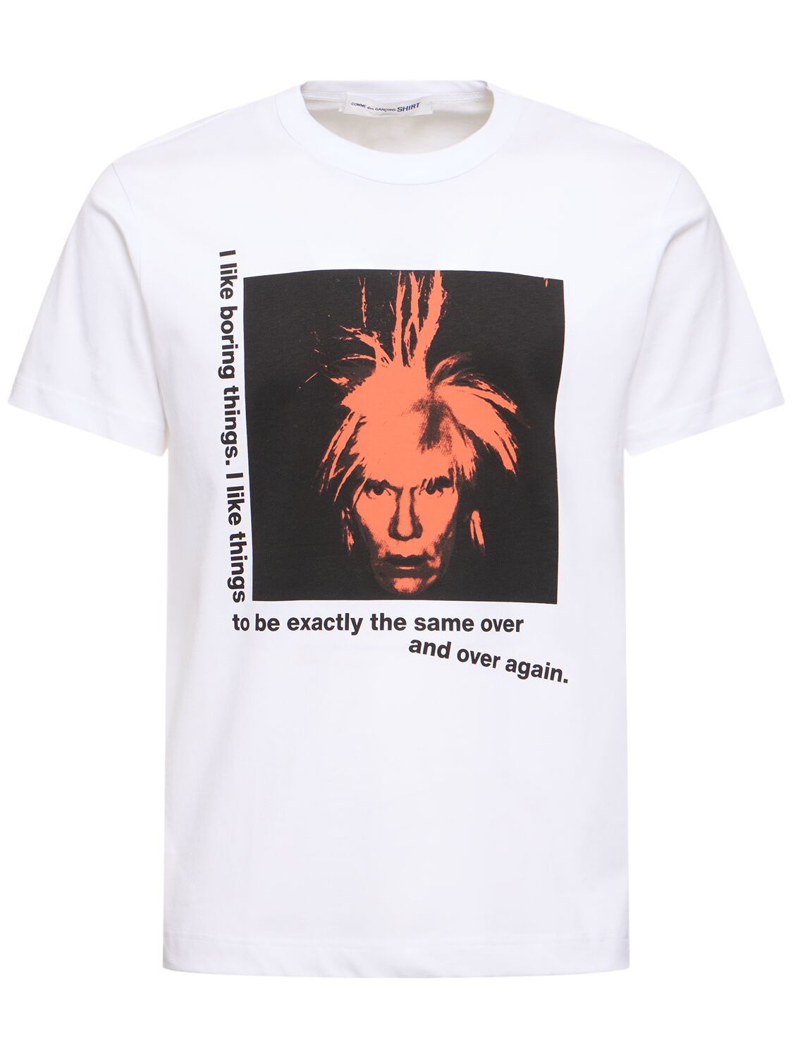 T-shirt Andy Warhol In Cotone Stampato - COMME DES GARÇONS SHIRT - Modalova