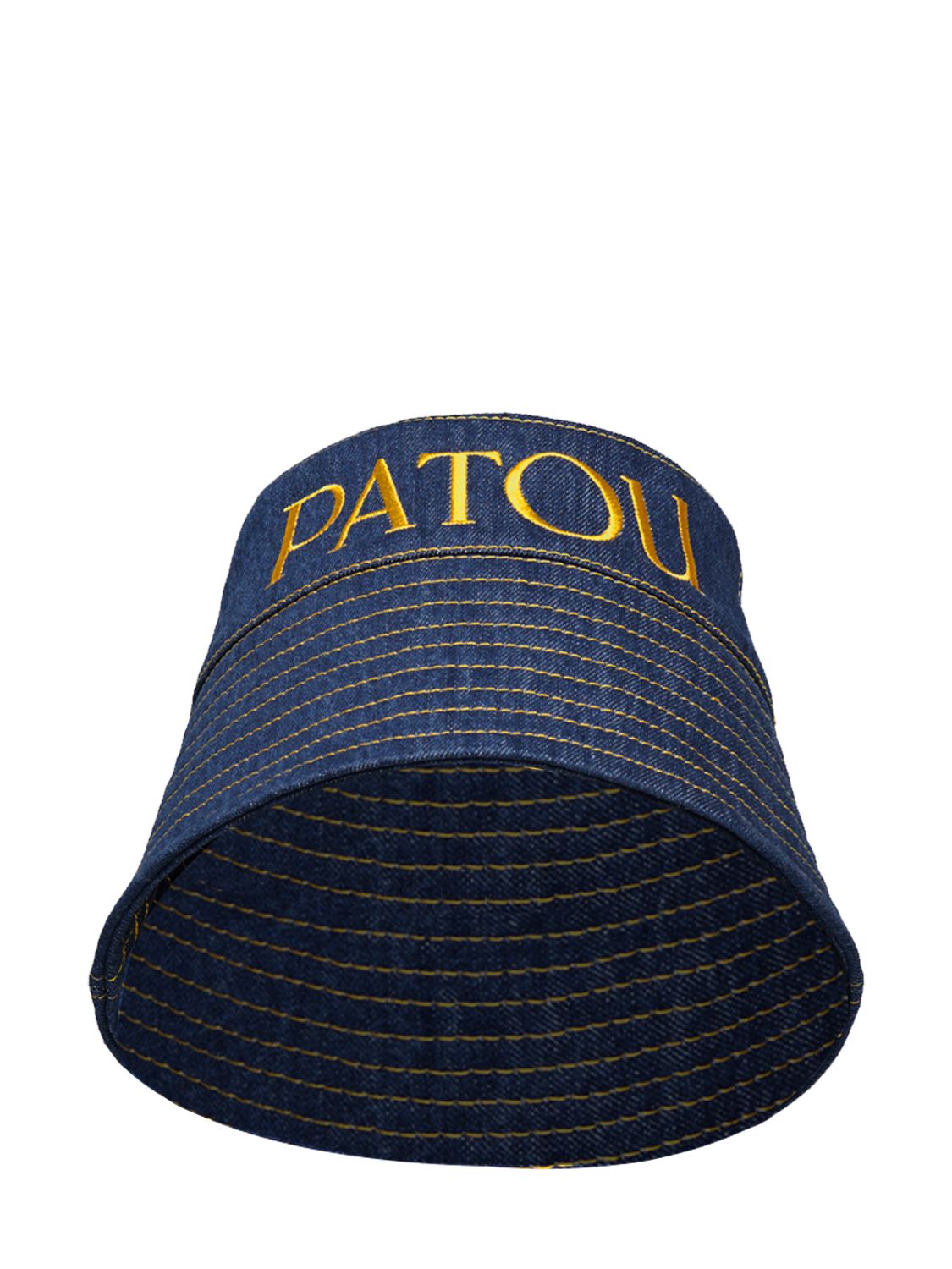 Cappello Bucket In Denim Con Logo - PATOU - Modalova