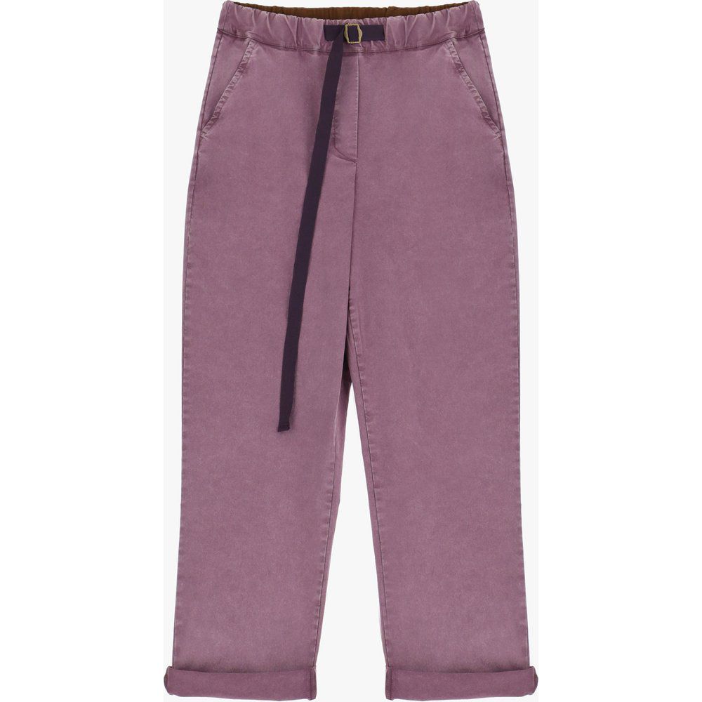 Pantaloni slim-fit monocolour con tasche verticali e coulisse - Dixie - Modalova