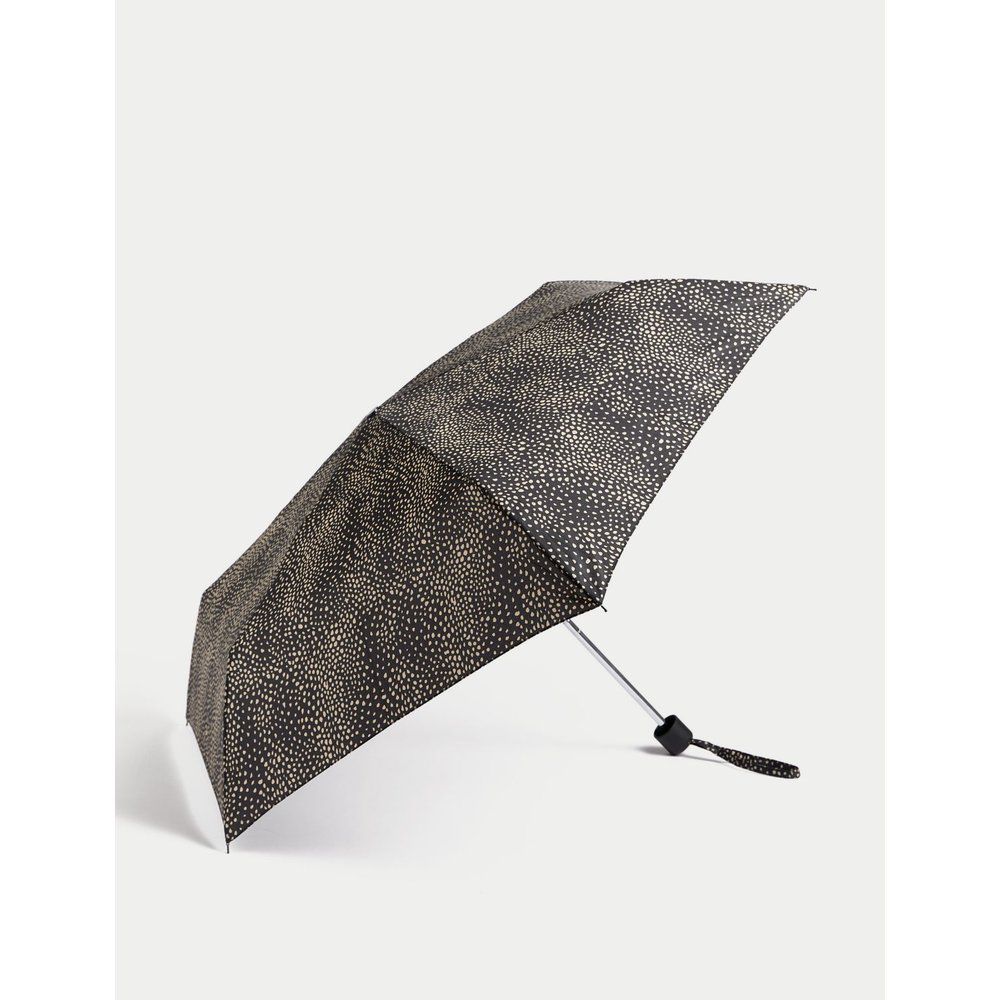 Polka Dot Compact Umbrella black - Marks & Spencer - Modalova