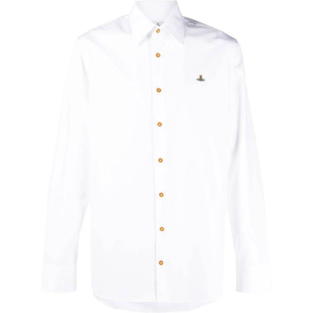 Camicia in cotone organico con logo Orb - Vivienne Westwood - Modalova