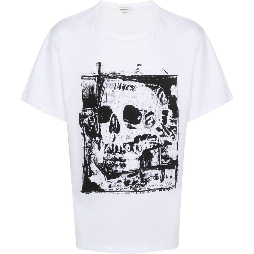 T-shirt e Polo White / Black - alexander mcqueen - Modalova