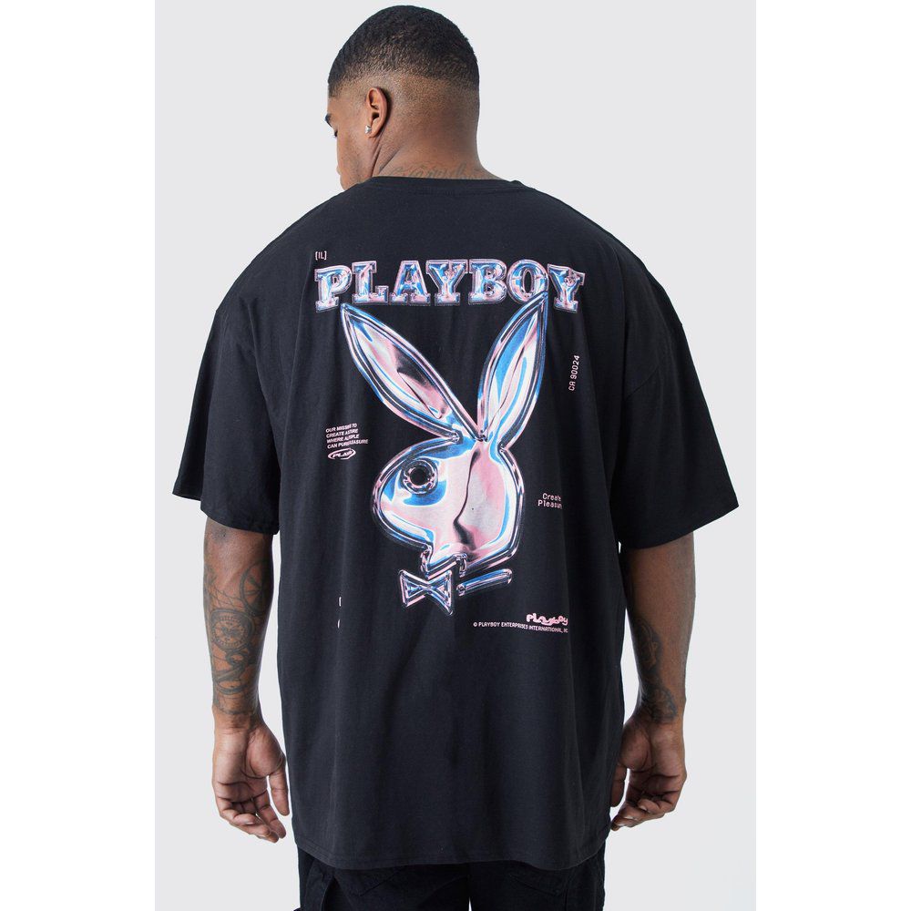 T-shirt Plus Size ufficiale Playboy - boohoo - Modalova