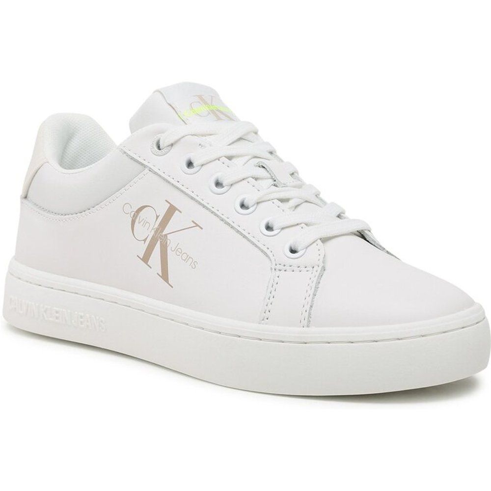 Sneakers - Classic Cupsole Fluo Contrast Wn YW0YW00912 White/Ancient White 0LA - Calvin Klein Jeans - Modalova