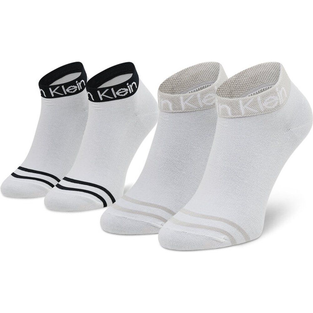 Set di 2 paia di calzini corti da donna - 701218775 White 999 - Calvin Klein - Modalova