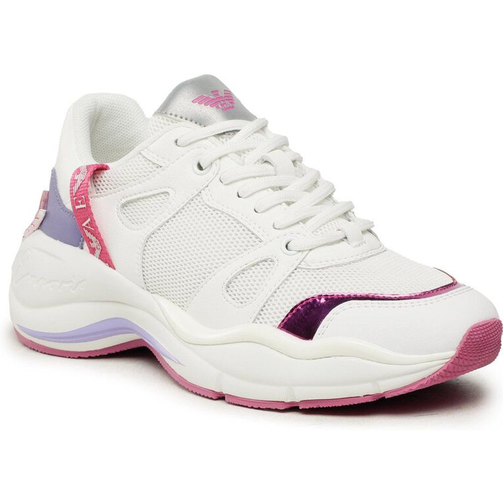 Sneakers - X3X184 XN829 S784 White/Pink/Violet - Emporio Armani - Modalova