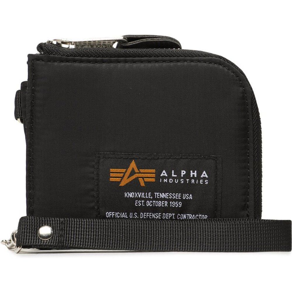 Portafoglio grande da uomo - Label Wallet 108957 Black 03 - alpha industries - Modalova
