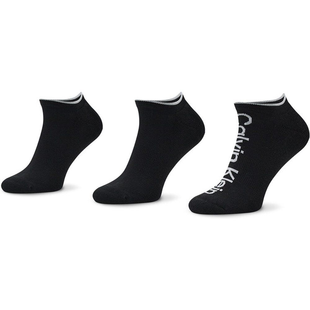 Set di 3 paia di calzini corti da uomo - 701218724 Black 001 - Calvin Klein - Modalova