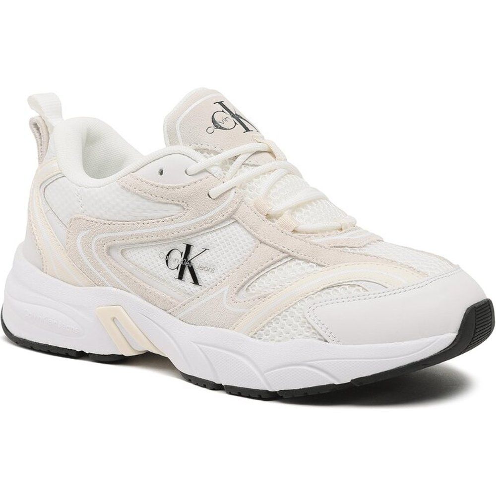 Sneakers - Retro Tennis Oversized Mesh YM0YM00636 White/Creamy White 0K6 - Calvin Klein Jeans - Modalova