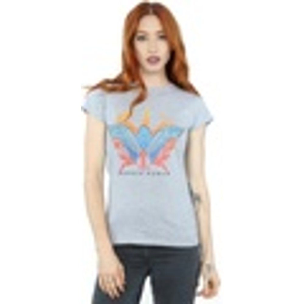 T-shirts a maniche lunghe Wonder Woman Wreath Logo - Dc Comics - Modalova