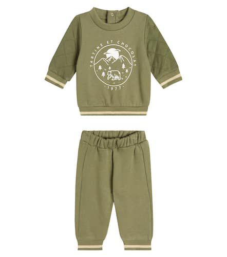 Baby - Felpa e pantaloni sportivi in cotone con stampa - Tartine et Chocolat - Modalova