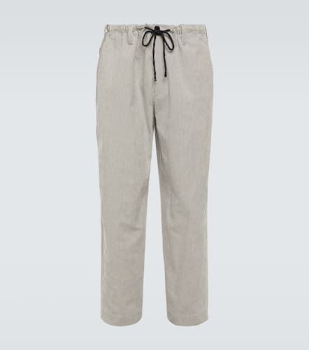 Pantaloni regular in cotone a righe - Dries Van Noten - Modalova