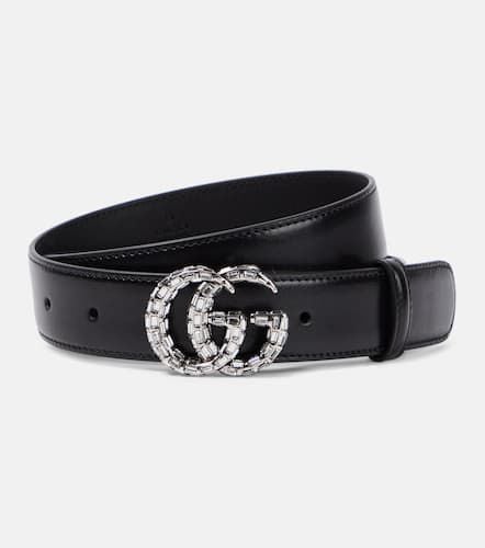 Cintura GG Marmont in pelle con cristalli - Gucci - Modalova