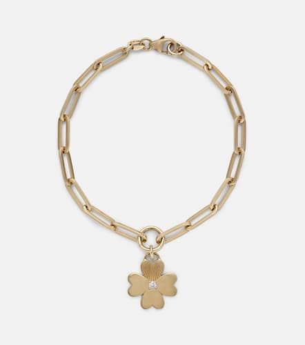 Four Heart Clover 18kt chain bracelet with diamonds - FoundRae - Modalova