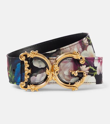 Cintura DG Girls 40mm in raso con stampa - Dolce&Gabbana - Modalova