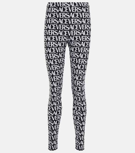 Versace Leggings con logo - Versace - Modalova