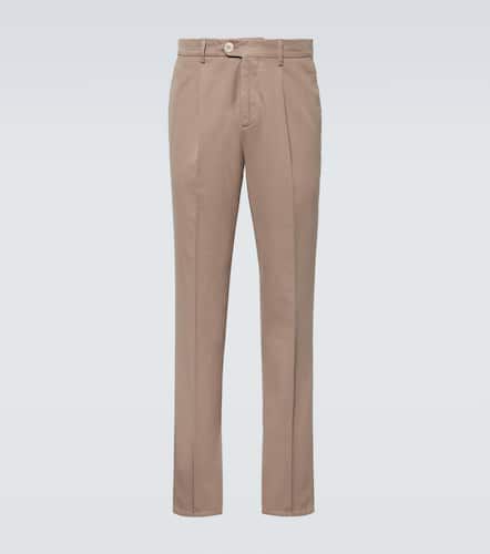 Pantaloni chino slim in cotone - Brunello Cucinelli - Modalova
