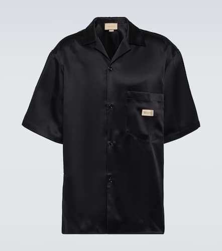 Camicia in duchesse con ricamo - Gucci - Modalova