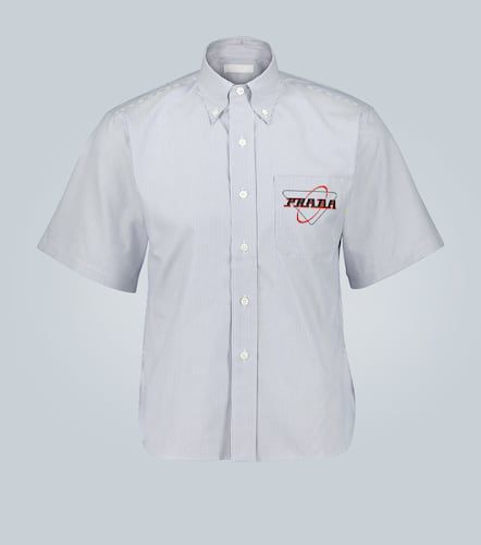 Prada Camicia a righe con logo - Prada - Modalova