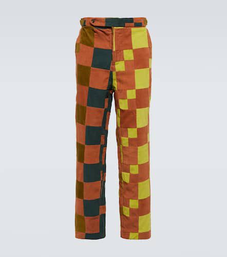 Pantaloni patchwork in velluto a coste - Bode - Modalova