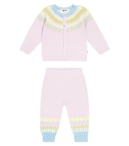 Baby - Cardigan e pantaloni in misto lana - Molo - Modalova