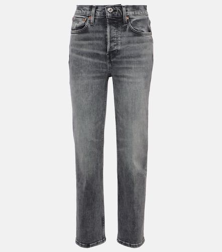 Jeans cropped 70s Stove Pipe a vita alta - Re/Done - Modalova