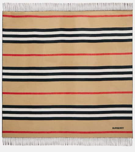 Coperta Icon Stripe in cashmere e lana - Burberry - Modalova