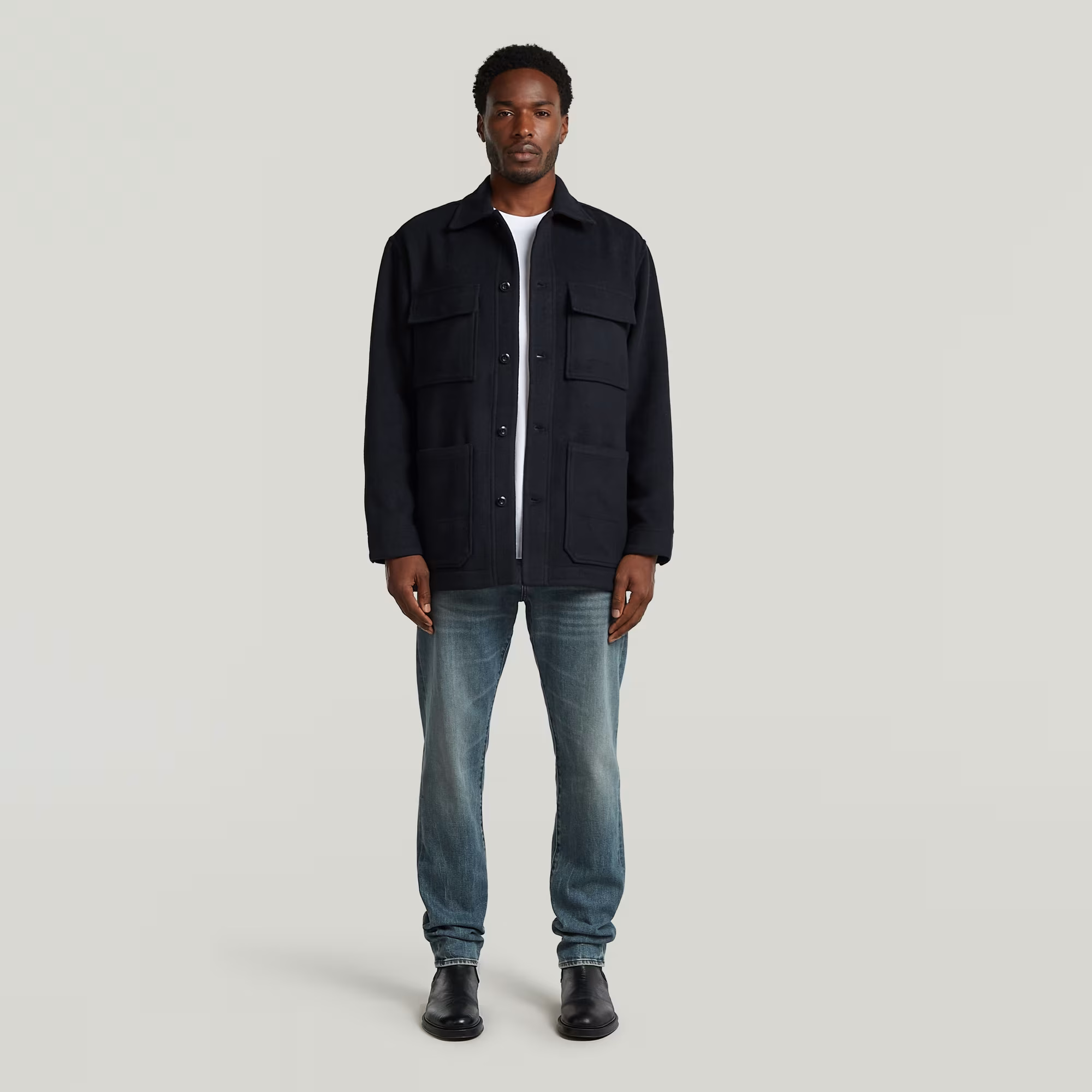 Wool Chore Jacket - Dark blue - Men - G-Star RAW - Modalova