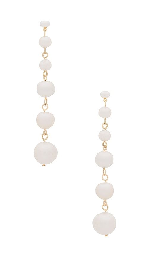 Multi Freshwater Pearl Linear Earrings in - Ettika - Modalova