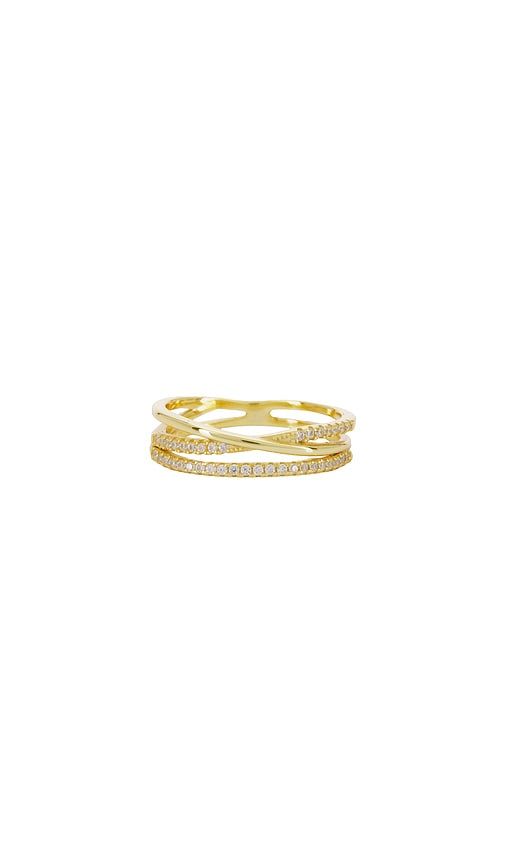Stacey Double Pave Ring in . Size 7 - SHASHI - Modalova