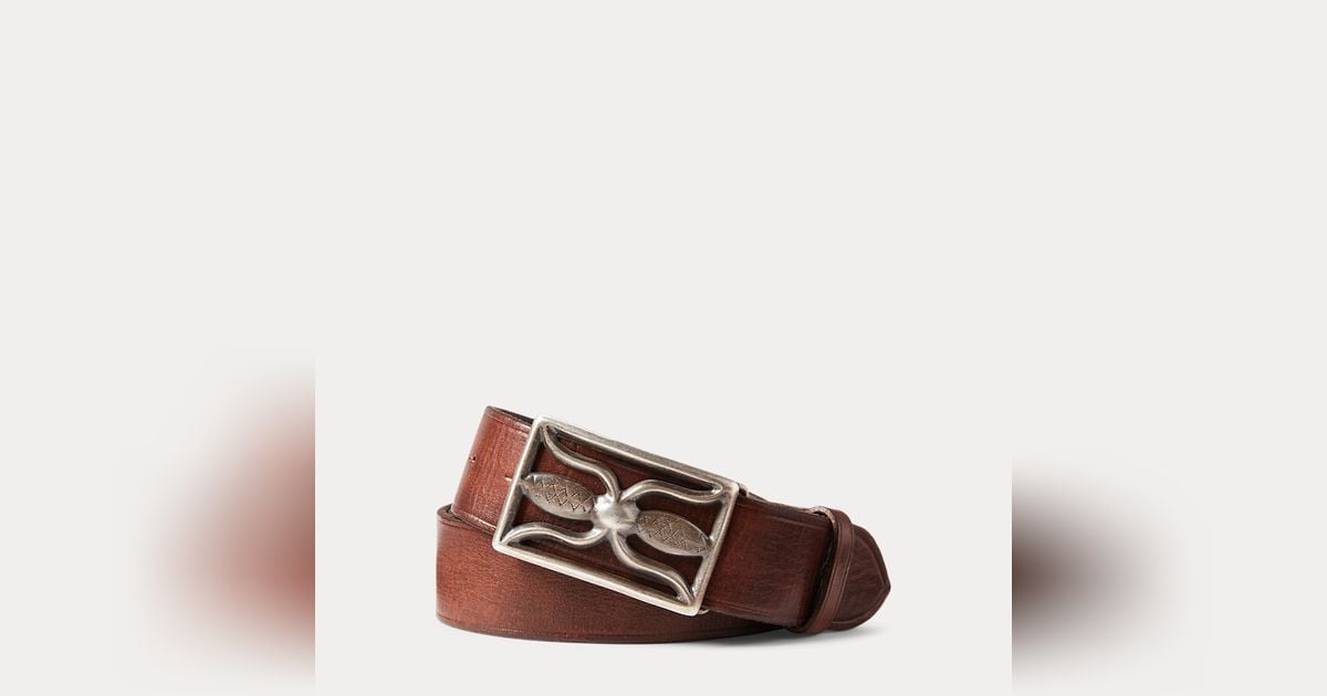 Rrl hotsell leather belt