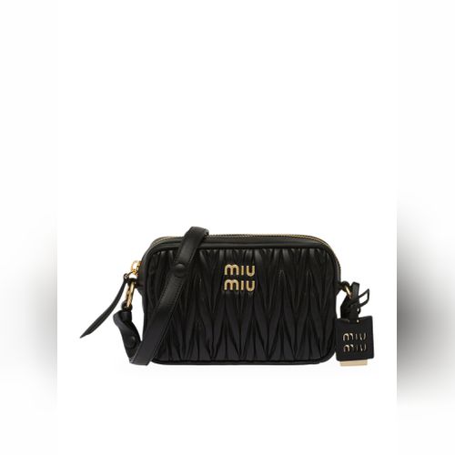 Miu Miu Petroleum Blue Leather Mini Bow Crossbody Bag ref.656044 - Joli  Closet