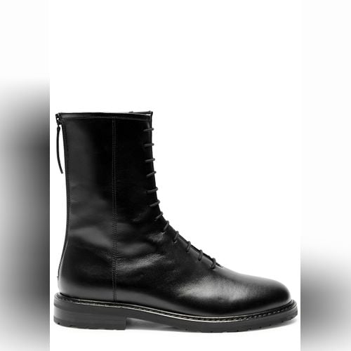 The row fara on sale leather combat boots