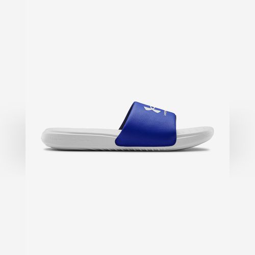 Blue under armour sale slides