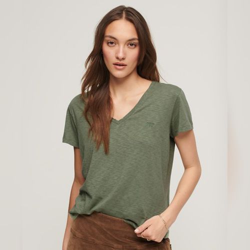 Womens - Varsity Burnout T-Shirt in Neo Mint Green